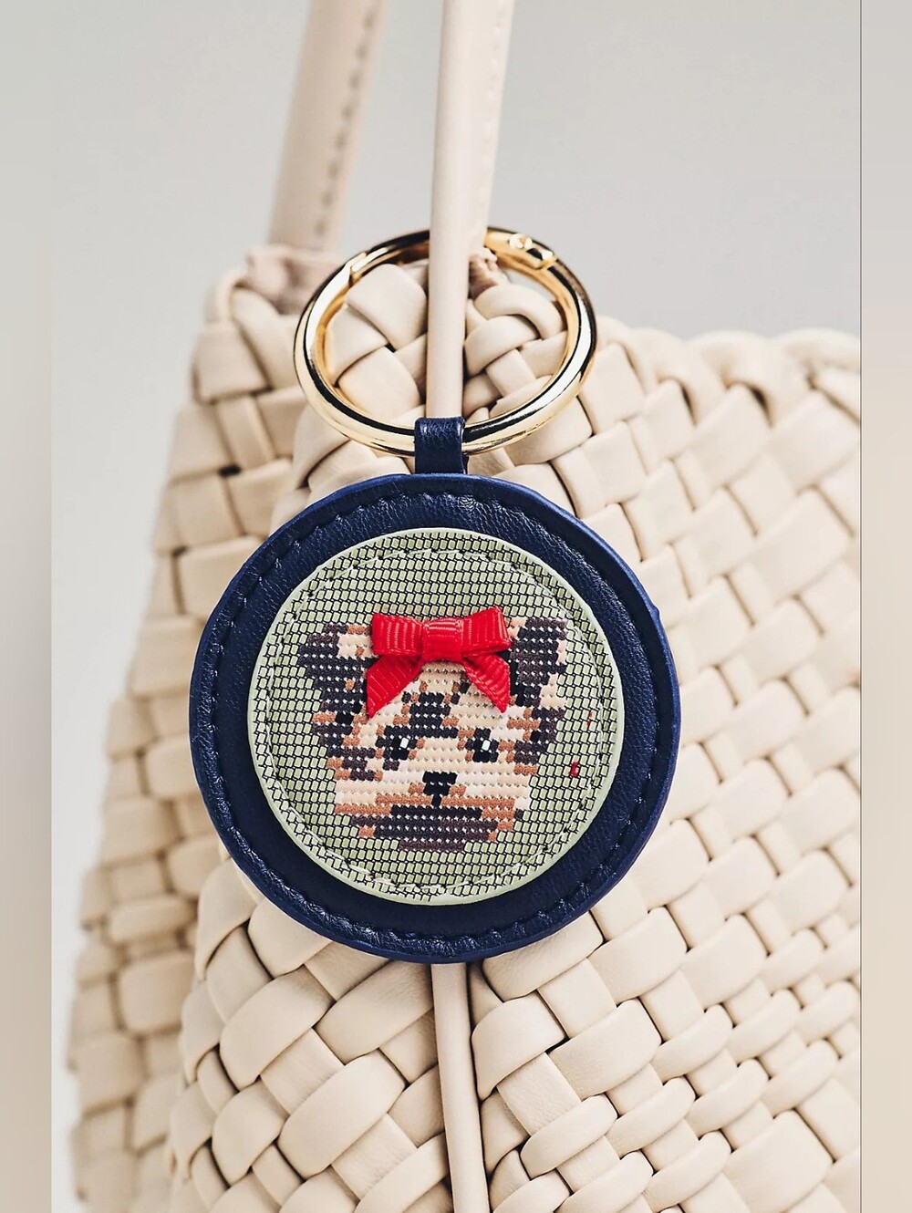 Needlepoint Dog Bag Charm